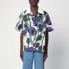 Wales Bonner Bowling Shirt With Floral Pattern And Short Sleeves