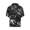 Wales Bonner 'highlife' Twill Bowling Shirt In Black