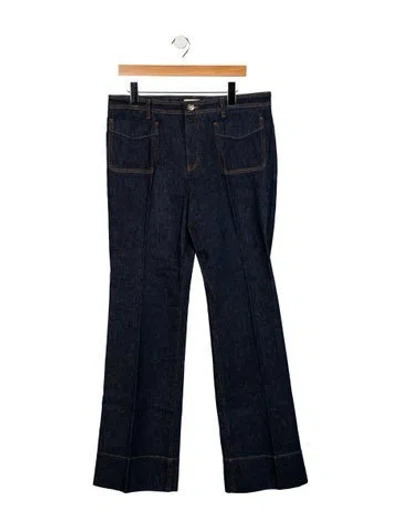 Pre-owned Wales Bonner High-rise Wide Leg Jeans W/ Tags In Blue