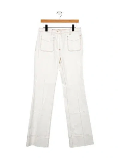 Pre-owned Wales Bonner High-rise Wide Leg Jeans W/ Tags In Neutral
