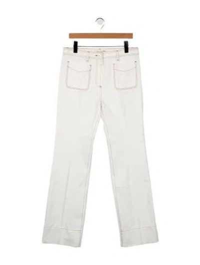 Pre-owned Wales Bonner High-rise Wide Leg Jeans W/ Tags In White