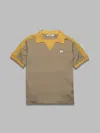 Wales Bonner Collar Contrast Polo Shirt With Elastic Waistband In Multi