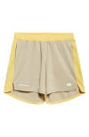 Shop Wales Bonner Home Jersey Shorts In Beige/yellow