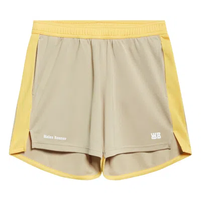 Pre-owned Wales Bonner Home Jersey Shorts 'beige/yellow' | Tan | Men's Size M
