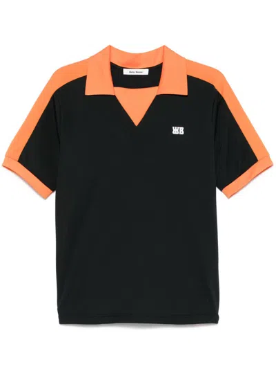 Wales Bonner Home Polo Shirt In Black