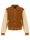 Wales Bonner Homecoming Corduroy Baseball Jacket In Animal Print