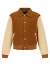 Wales Bonner Homecoming Corduroy Baseball Jacket In Brown