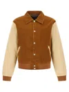 Wales Bonner Homecoming Corduroy Baseball Jacket In Brown