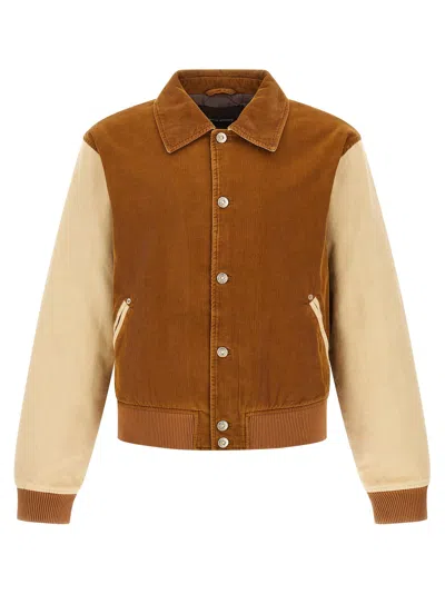 Wales Bonner Homecoming Bomber Jacket In Brown