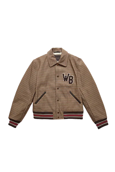 Wales Bonner Homecoming Varsity Jacket Beige In Sand