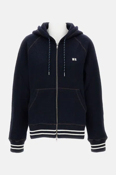 Wales Bonner Hoodie In Blue