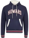 Wales Bonner Howard University Cotton Fleece Hoodie In Blue