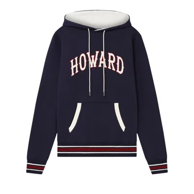 Pre-owned Wales Bonner Howard Hoodie 'navy' | Blue | Men's Size L