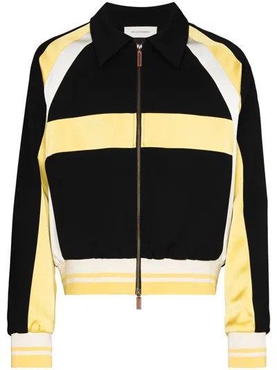 Wales Bonner Isaacs Panelled Bomber Jacket In Yellow