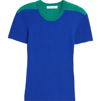 Wales Bonner Island Colorbock Sweater In Blue