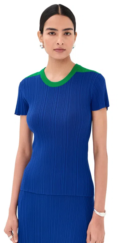 Wales Bonner Island Knit Top Blue