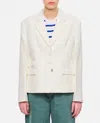 Wales Bonner Classic Fitted Jacket With Cut-outs In White