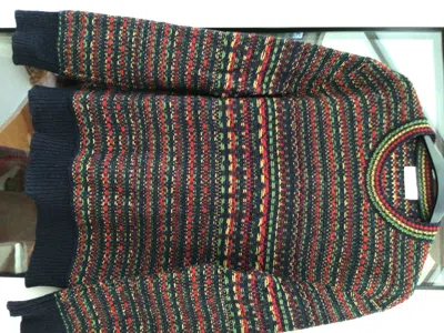 Pre-owned Wales Bonner Jamaica Fair Isle Sweater In Multicolor