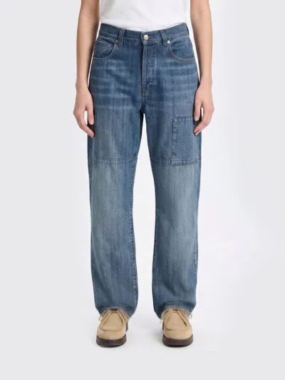 Wales Bonner Jeans Woman In Blue