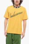 Wales Bonner Jersey Crew-neck T-shirt With Front Contrast Print