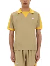 Wales Bonner Collar Contrast Polo Shirt With Elastic Waistband In Multi