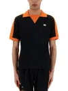 Wales Bonner Collar And Trim Polo Shirt In Black