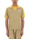Wales Bonner Collar Contrast Polo Shirt With Elastic Waistband In Multi