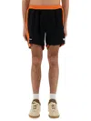 Wales Bonner Contrast Panel Jersey Shorts In Black