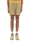 Wales Bonner Sporty Shorts Featuring Contrast Trim In Yellow