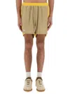 Wales Bonner Sporty Shorts Featuring Contrast Trim In Yellow