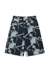 Wales Bonner Graphic-print Denim Shorts In Blue