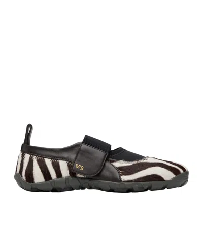 Wales Bonner Jewel Mary Jane Casual Shoes In Burgundy