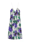 Wales Bonner Josephine Cotton-blend Poplin Midi Dress In Multicoloured 1