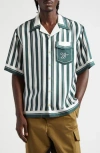 Wales Bonner June Shirt In Ivory/green
