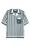 Wales Bonner June Shirt In Ivory/green