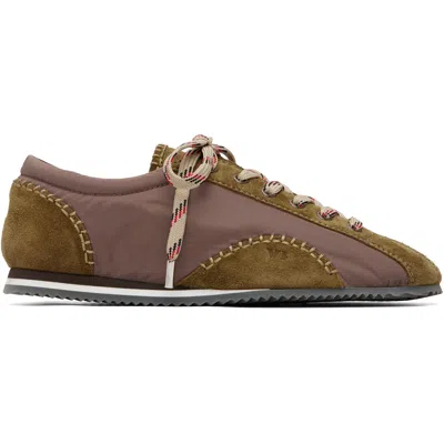 Wales Bonner Khaki & Taupe Paris Sneakers In Multi