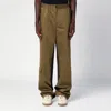 Wales Bonner Cargo Cotton Trousers Elastic Waistband In Green