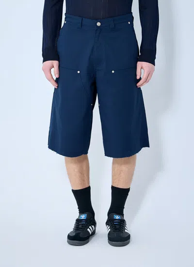 Wales Bonner Kingston Shorts In Blue