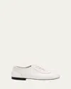 Wales Bonner Lambskin Stitch Lace-up Loafers In Off White