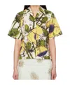 Wales Bonner Althea Floral Print Shirt In Multicolor