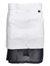Wales Bonner Layered Mini Skirt In White
