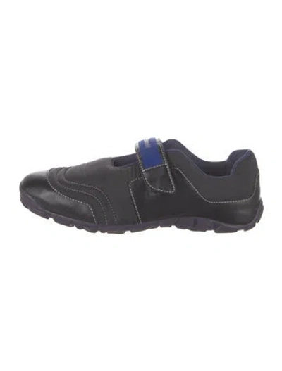 Pre-owned Wales Bonner Leather Flats In Black