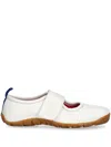 Wales Bonner Leather Strap Ballet Flats In White