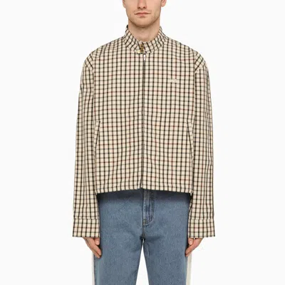 WALES BONNER LIGHT JACKET WITH CHECKED PATTERN