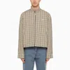 Wales Bonner Path Harrington Checked Cotton Jacket In Multicolour