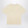 Wales Bonner Embroidered Logo Crewneck T-shirt In Yellow