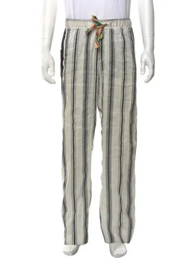 Pre-owned Wales Bonner Linen Pants In Multicolor