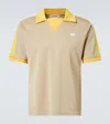 Wales Bonner Collar Contrast Polo Shirt With Elastic Waistband In Multi