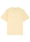 Wales Bonner Embroidered Logo Crewneck T-shirt In Yellow