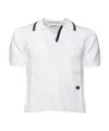 Wales Bonner Short-sleeved Polo Shirt In White